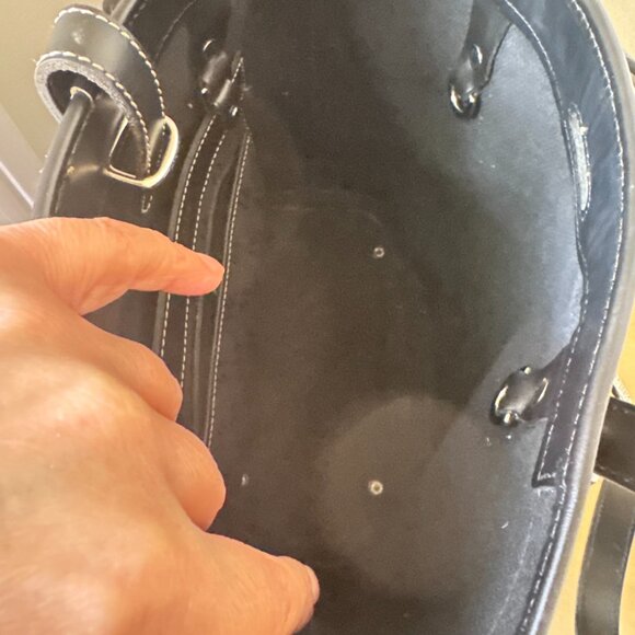 Dooney & Bourke Vintage Cabriolet Bucket Bag Black Canvas & Leather – Classic - Picture 9 of 12